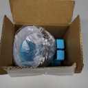 VANNON Small Animal Hanging Automatic Food Dispenser, 35oz Gravity Pet Feeder for Cage, Food Bowl for Rabbit Puppy Cat Ferret Guinea Pig Chinchilla Parrot (Blue)