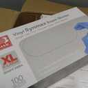 Jointown Basic Synmax Vinyl Exam Gloves Disposable Exam Gloves, 4 Mil, Blue, Latex & Powder Free, BMPF-3004 XL