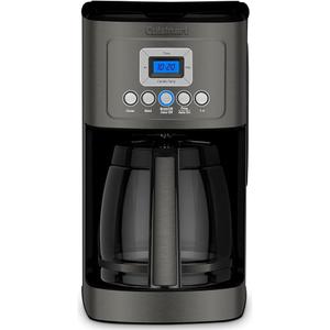 Cuisinart 14-Cup Coffee Maker, Programmable PerfecTemp Glass Carafe Coffee Machine with 1-4 Cup Setting, Brew Strength Control and Brew Pause, Stainless Steel, DCC-3200BKSNAS, Black