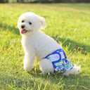 Washable Dog Diapers Female 3 Pack Reusable Highly Absorbent Puppy Diapers, Premium Doggie Diapers, Durable Leak-Proof Dot Doggy Diapers for Period Heat Incontinence Potty Training,XS