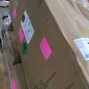 Amazon Basics Sturdy Foldable Plastic Chair, Portable, 350-Pound Capacity, Black, 6-Pack