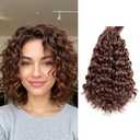 Pre Looped Gogo Curl Crochet Hair for Black Women 10 Inch 8 Packs, Curly Crochet Hair, Deep Wave Braiding Hair, Water Wave Synthetic Crochet Braids Hair Extensions (30)