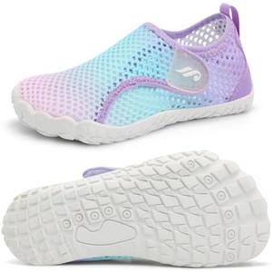 JIASUQI Kids Water Shoes for Boys Girls Barefoot Swim Beach Shoes Quick Dry Hiking Shoes Sneakers for Kids Size 33
