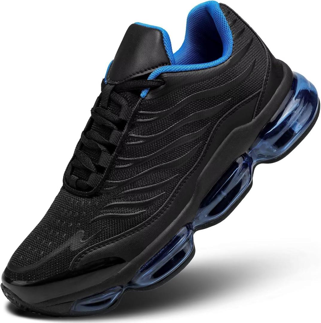 Socviis Mens Air Running Shoes Non Slip Workout Casual Sport Walking Shoes Basketball Sneakers Fashion Tennis Fitness Trainers, size 47
