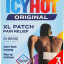 Icy Hot Orginal XL Pain Relief Patches, Powerful Targeted Relief for Back & Large Areas, 3 Count (Pack of 3)