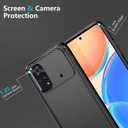 Case for Xiaomi Poco M4 Pro 4G Case, MZB0B5VIN Case, Ultra Slim Phone Cover with Shock-Absorption Carbon Fiber TPU Rubber Protective Cases for Xiaomi Poco M4 Pro 4G Black
