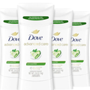 Dove Advanced Care Antiperspirant Deodorant Stick Cool Essentials 4 ct for helping your skin barrier repair after shaving 72 hour odor control and sweat protection with Pro Ceramide Technology 2.6 oz