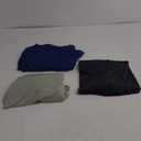 Real Essentials 3 Pack: Mens Short Sleeve Rash Guard Shirt Quick Dry UPF 50+ Sun Protection Swim  5XT