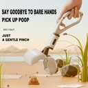 Pooper Scooper for Large Medium & Small Dogs Heavy Duty, 14.18Long Handled Dog Poop Scooper for Grass,Durable Dog Poop Pick Up Tool, Poop Grabber with 2 Dog Poop Bags 1 Dispenser Poop Scoop