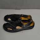 Men's Casual Leather Sandals Closed Toe Summer Breathable Slippers Beach Hiking Walking Shoes
