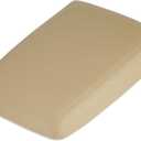 Beige Center Console Cover Armrest Lids w/Base for 2008-2014 Toyota Highlander, PU & ABS Plastic