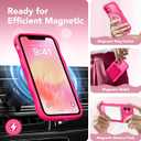 CAPRARO Cute for iPhone 11 Case, Compatible with MagSafe Hot Pink