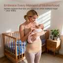 Trendyline Postpartum Belly Band for C-Section Recovery Breathable Adjustable Abdominal Binder with Hot/Cold Pocket for Pain & Swelling Relief, Back Support Wrap for Women After Surgery (Beige, S)