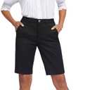 NYDJ Women's Bermuda Short (10, Black)