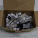 LORRYTE Connectable Purple Christmas Lights Outdoor Indoor - 43FT 100LED Globe String Lights Plug in with Timer, 13 Modes Fairy Light Waterproof for Party Christmas Decorations Bedroom Decor