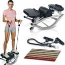  Rock Stepper Side to Side, Rock Stepper, Rock Stepper Machine for Exercise at Home- with Digital Display, Fitness Stepper for Arms, Legs & Glutes, Rock Stepper for Home, Apartment and Office (BLACK/GREY)