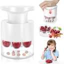 Cherry Pitter, 7-Hole Cherry Pitter Tool, Quickly Multiple Cherries Seed Remover, Save Time & Space For Making Cherry Jam 2 Pack