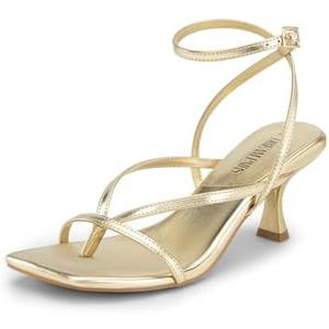 DREAM PAIRS Women's kitten Low Strappy Lace Up Heels Open Square Toe Thong Ankle Strap Heels Sexy Fashion Comfort Dress Shoes Party Sylvestra Pumps Heeled Sandals, Size: 11