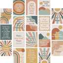 Fuyoooo 20 Pcs Boho Growth Mindset Posters for Classroom Decor Rainbow Motivational Posters Back to School Inspirational Bulletin Board Wall Decor for First Day of Preschool Elementary Middle School