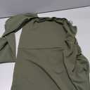 PRETTYGARDEN Women's Summer One Shoulder Long Formal Dresses Sleeveless Ruched Bodycon Wedding Guest Slit Maxi Dress (Large, Army Green)