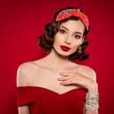 Semato 9 Pcs Christmas Accessories with Red Christmas Headbands & Earrings and Bracelets for Women New Year Xmas Gifts