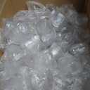 Suclain 50 Pcs 14oz Ribbed Plastic Wine Glasses Disposable, Clear