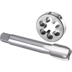 Burkit 3/4"-20 UNEF Tap and Die Set, 3/4 x 20 UNEF Machine Thread Tap and Round Die Right Hand