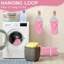 Shoe Bags for Washing Machine, Shoes Laundry Bag Reusable Shoe Washing Bag for Sneaker Men and Women All Shoe Types Sizes (Set of 2, Pink)