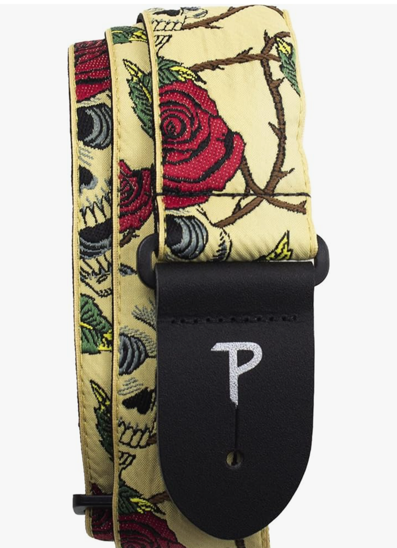Perri’s Leathers Ltd. - Guitar Strap - Jacquard - Adjustable - For Acoustic/Bass/Electric Guitars - Made in Canada