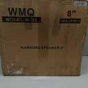 8" Passive Speaker Pair, 800W Peak Power 3-Way Karaoke Speakers, 8 Ohm with MDF Enclosure & Wall Brackets, for Crystal Clear Vocals, Home Entertainment, DJ and PA AudioNeeds Amplifier/Receiver