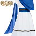 TOGROP Greek Toga Costume for Kids Ancient Greece Mythos Philosopher Rome Nobility Cosplay, Size: Kid(3- 7 Years)