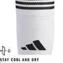 adidas Unisex Copa Zone Soccer Socks for Men and Women, Over The Calf (Large, White/Black)