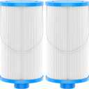 2-pack FC-2402 Hot Tub Spa Filter Replacement, Compatible with Watkins 303279, FC-2402 PFF42TC-P4, 78460, Lifesmart, Freeflow, AquaTerra, Hydromaster, Grandmaster, Simplicity, Bermuda Hot Tub Filters (White)