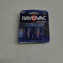 Rayovac Alkaline 9Volts Battery, 2 Pack