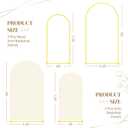 Toolterritary Metal Arch Backdrop Stand and Cover Set, 8FT, 7.2FT Party Backdrop, Easy to Assemble, Backdrop Stand for Parties, Birthday, Baby Shower