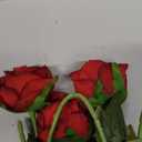 Tifuly Red Roses Artificial Flowers - 12 pcs Realistic Long Stem Fake Roses Faux Silk Flowers for DIY Bouquets Wedding Centerpieces Arrangements Home Party DecorBurgundy