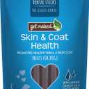 3 x Get Naked Grain Free 1 Pouch 6.2 Oz Skin & Coat Dental Chew Sticks, Small (EXP 08/07/27)
