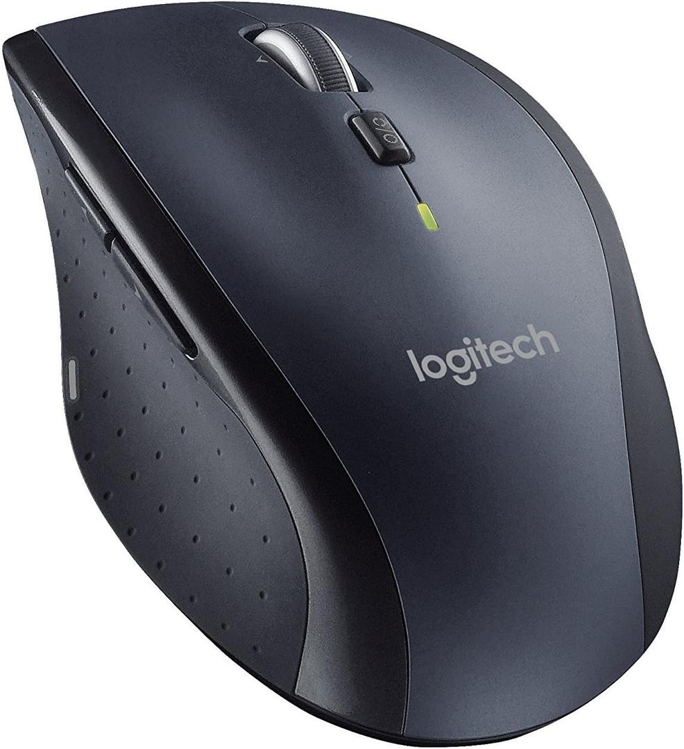 Logitech M705 Marathon Wireless Laser Mouse, 2.4 GHz Frequency, 30 ft Wireless Range, Right-Hand Use, Black