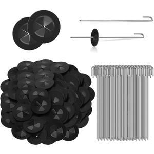 300 Sets Critter Guard Fasteners Clips for Solar Panel, Solar Panel Bird Guard Fasteners Clips for Attaching to Wire Mesh, Stainless Steel Solar Clips for Squirrel Proof Bird Fence