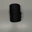 SIMEIQI 400g T-Shirt Elastic Fabric Crochet Cloth Yarn for DIY Knitting, 130 Yards Spaghetti Thick Knitting Yarn for Hand DIY Bag Basket Cushion Crocheting Projects Home Decor (Black)