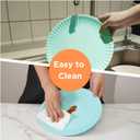 TP Reusable Melamine Paper Plates, 8" and 10.5" Round Plates for Party Picnic Outdoors, Set of 4, Teal