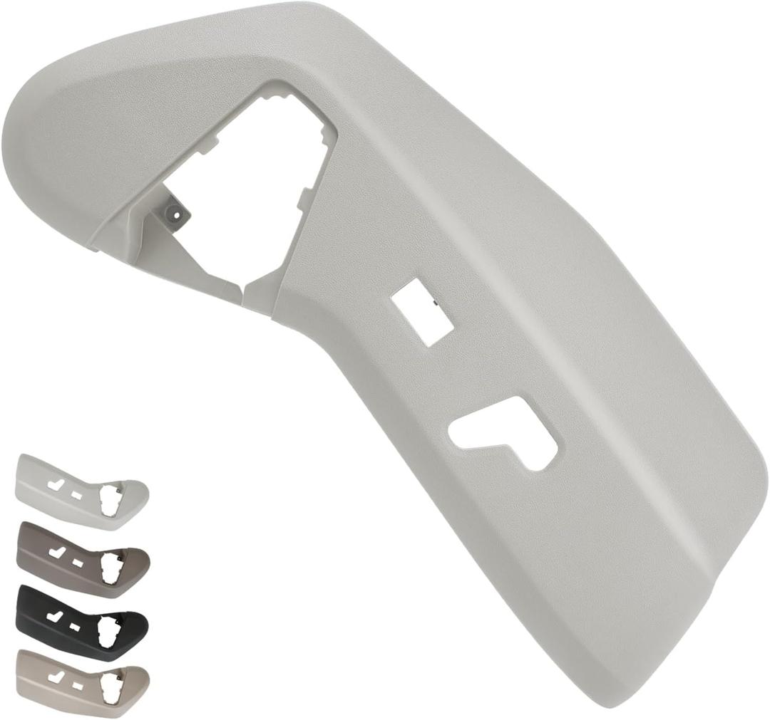 TQPONLY Driver Seat Plastic Trim Cover Panel,Fits Dodge Grand Caravan 2011-2019/Fits 2011-2016 Chrysler Town and Country Left Side Power Seat Switch Control Bezel Shield (Gray)