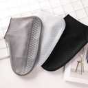 Unisex Waterproof Shoe Covers, Reusable, Slip-Resistant, Silicone Shoe Protectors Grery X-Large (Label XL: Size US 10-13.5, Grey)