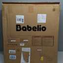 Babelio Baby Gate for Stairs, Kitchen & Doorways, No Bottom Bar| One-Handed Operation| Auto-Close| Hardware Mount (Drill Needed) Safety Dog/Pet Gate (Black - B17, 26-43" W, 28" H)