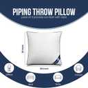 Utopia Bedding Throw Pillow Inserts (Pack of 2, White), 20 x 20 Inches Decorative Indoor Pillows for Sofa, Bed, Couch, Cushion Sham Stuffer