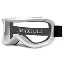 MAXJULI Kids Ski Goggles - Helmet Compatible Snow Goggles for Baby &Toddler with 100% UV Protection Age 0-4 (White/Clear)
