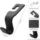 AMVOYOA U-Shaped Car Leather Hooks Car Purse Holder, Headrest Hooks for Car, Back Seat Organizer - Elevate Your Travel Experience!(Beige)