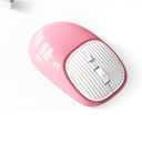 Retro Wireless Mouse for Computer, Desktop, Laptop and Computer (Pink-Colorful)