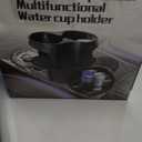 Double Cup Holder for Car, 2 in 1 Extra Cup Insert with Expandable Base, Multifunctional Extender Expander Adapter with Elastic Open-Close Cup Mouth, Adjustable Bracket FOR 2.1''-2.9'' BOTTLE DIAMETER