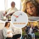 AmazerBath Shower Grab Bars for Bathtubs and Showers, Handicap Grab Bars for Shower Anti Slip, Shower Grab Bars for Senior for Wall Stainless Steel, Holds up to 500LBs, 12" L x 1" D, Brushed Nickel